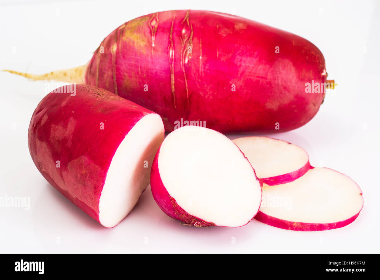 Daikon popular Japanese root vegetable Studio Photo Stock Photo Alamy