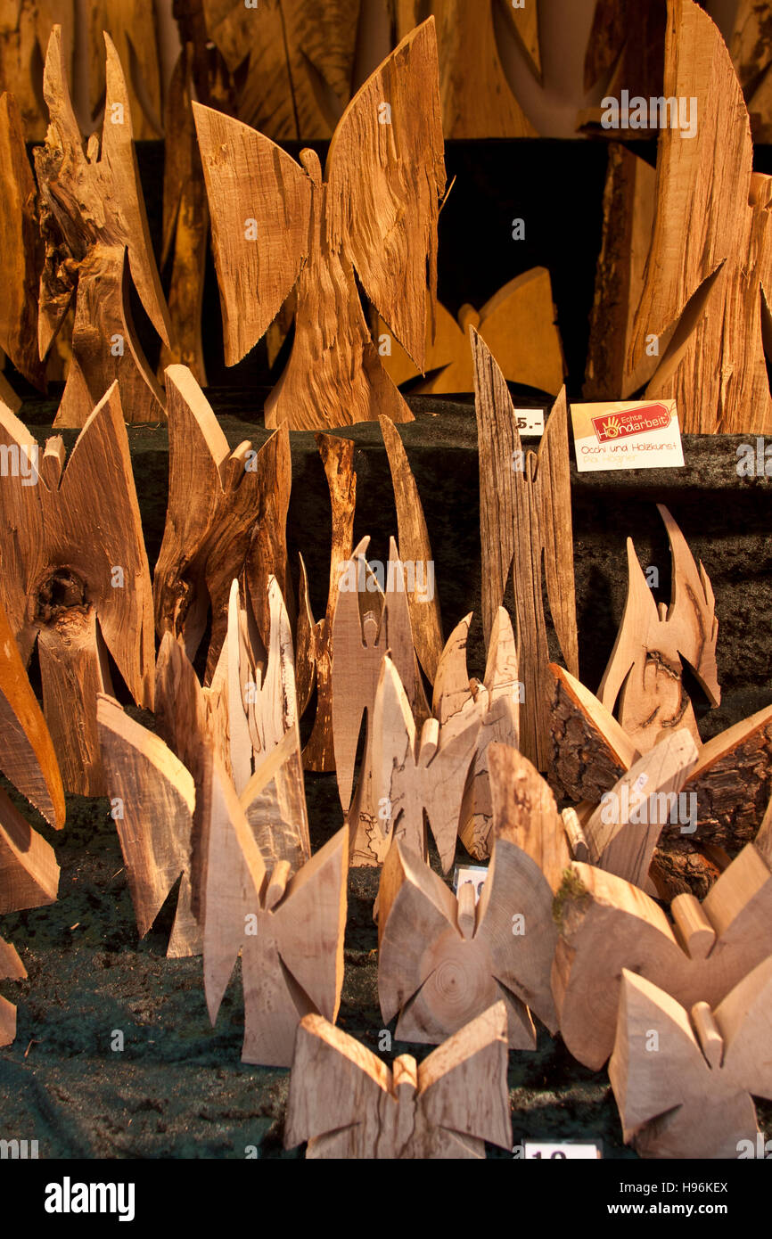 Christmas Market, Hohenzollern Castle, Hechingen Germany, woden angels