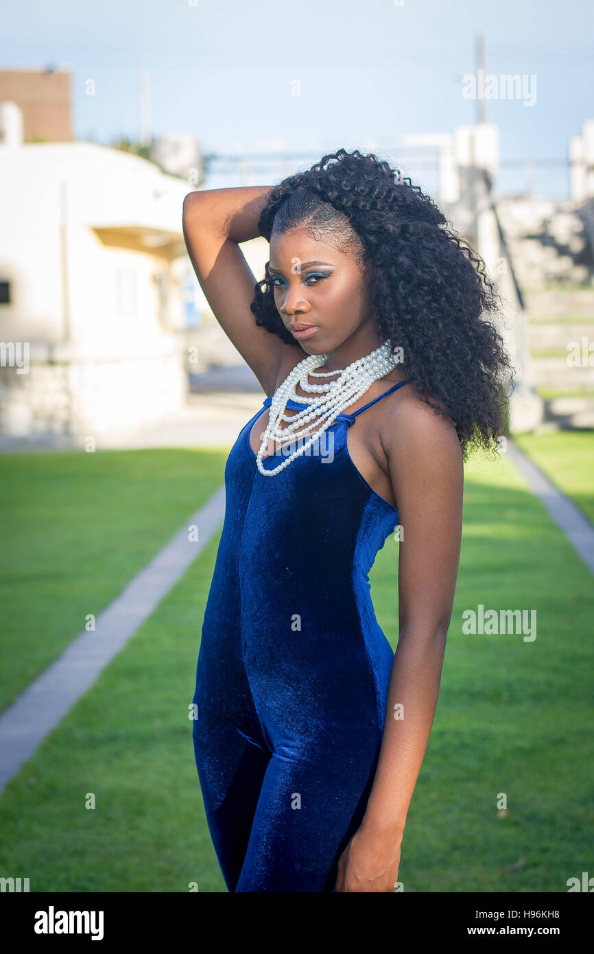 Beautiful Barbadian Model doing a Photoshoot in Bridgetown Barbados