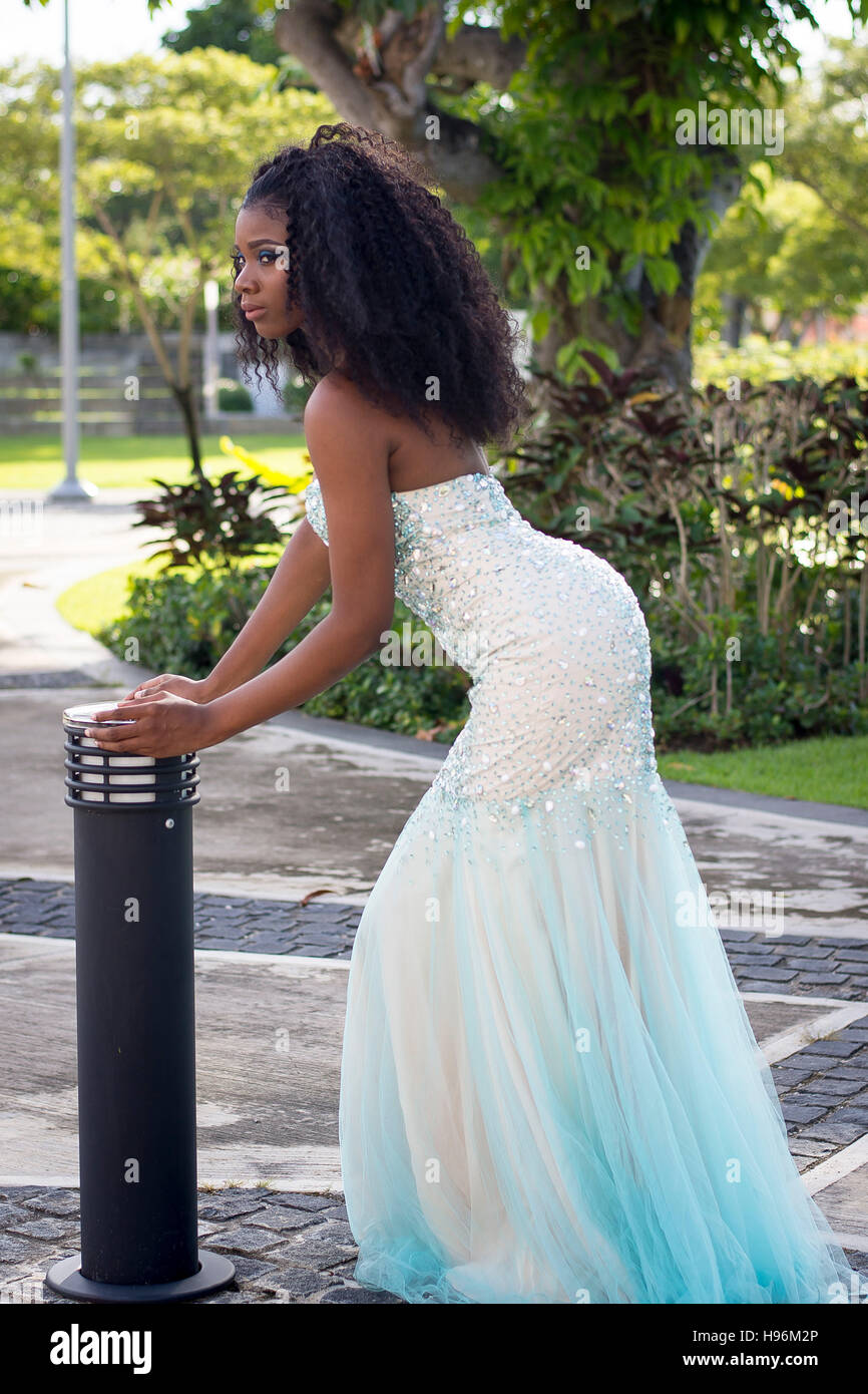 Beautiful Barbadian Model doing a Photoshoot in Bridgetown Barbados Stock  Photo - Alamy