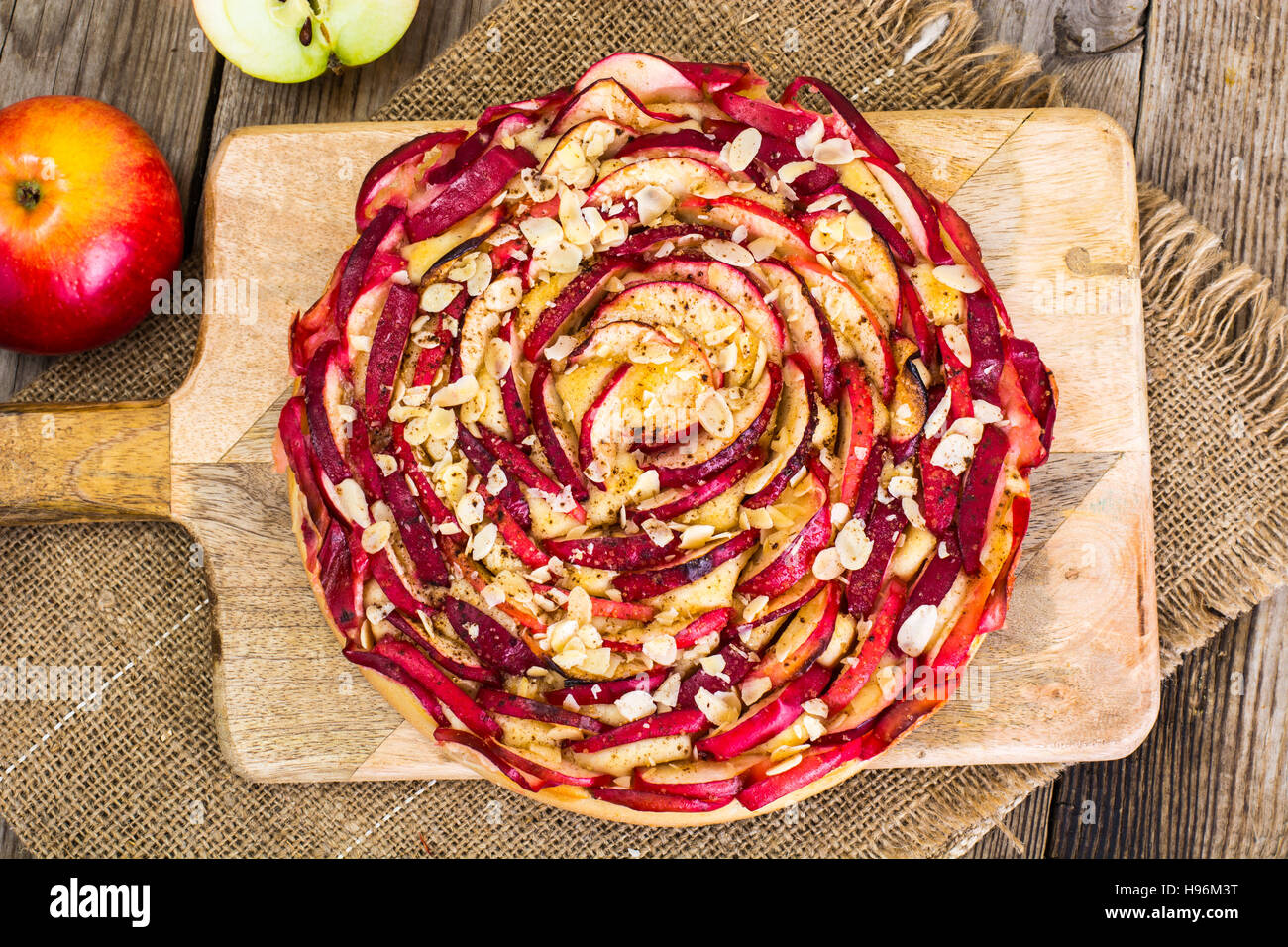 French Apple Tart Sweet Food. Studio Photo Stock Photo Alamy