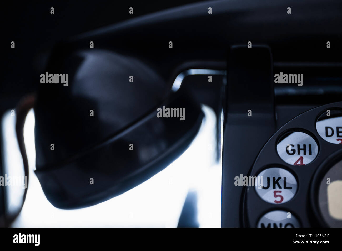 Close-up of retro styled telephone Stock Photo