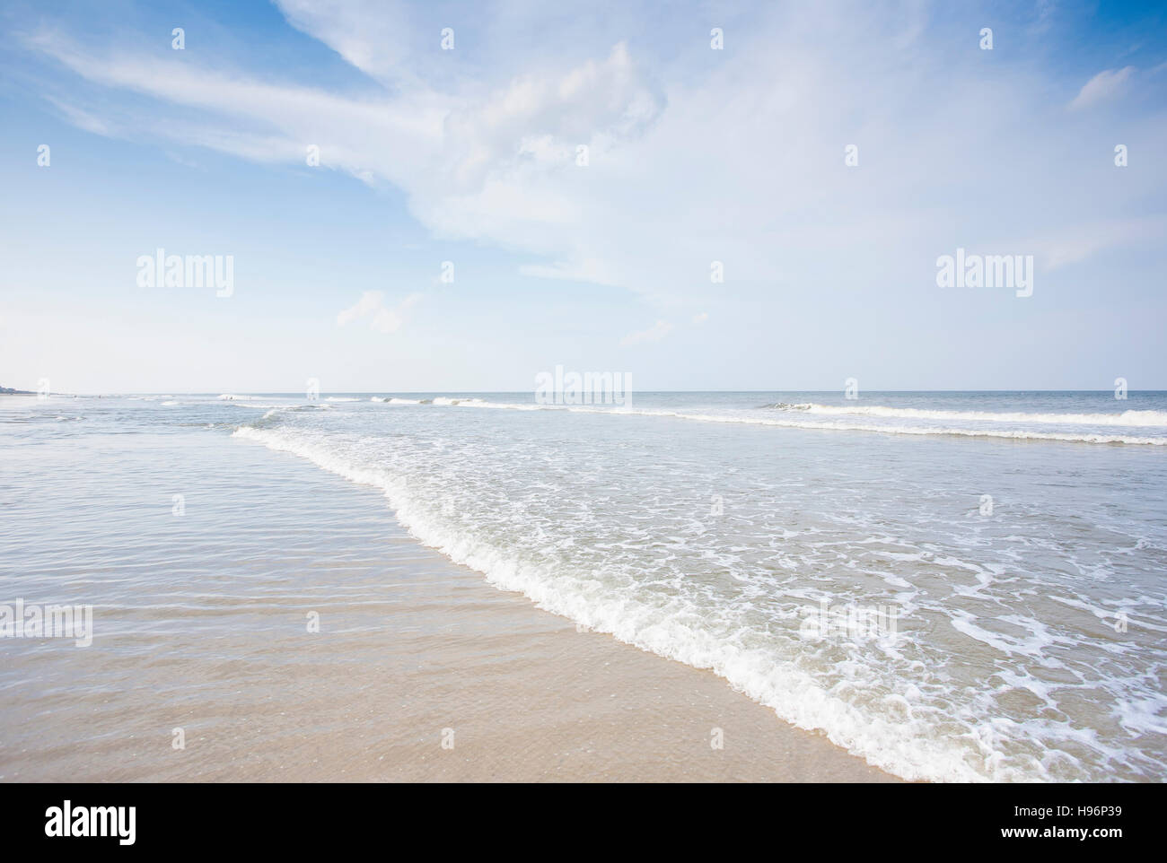 USA, North Carolina, Outer Banks, Corolla, beach scene Stock Photo Alamy