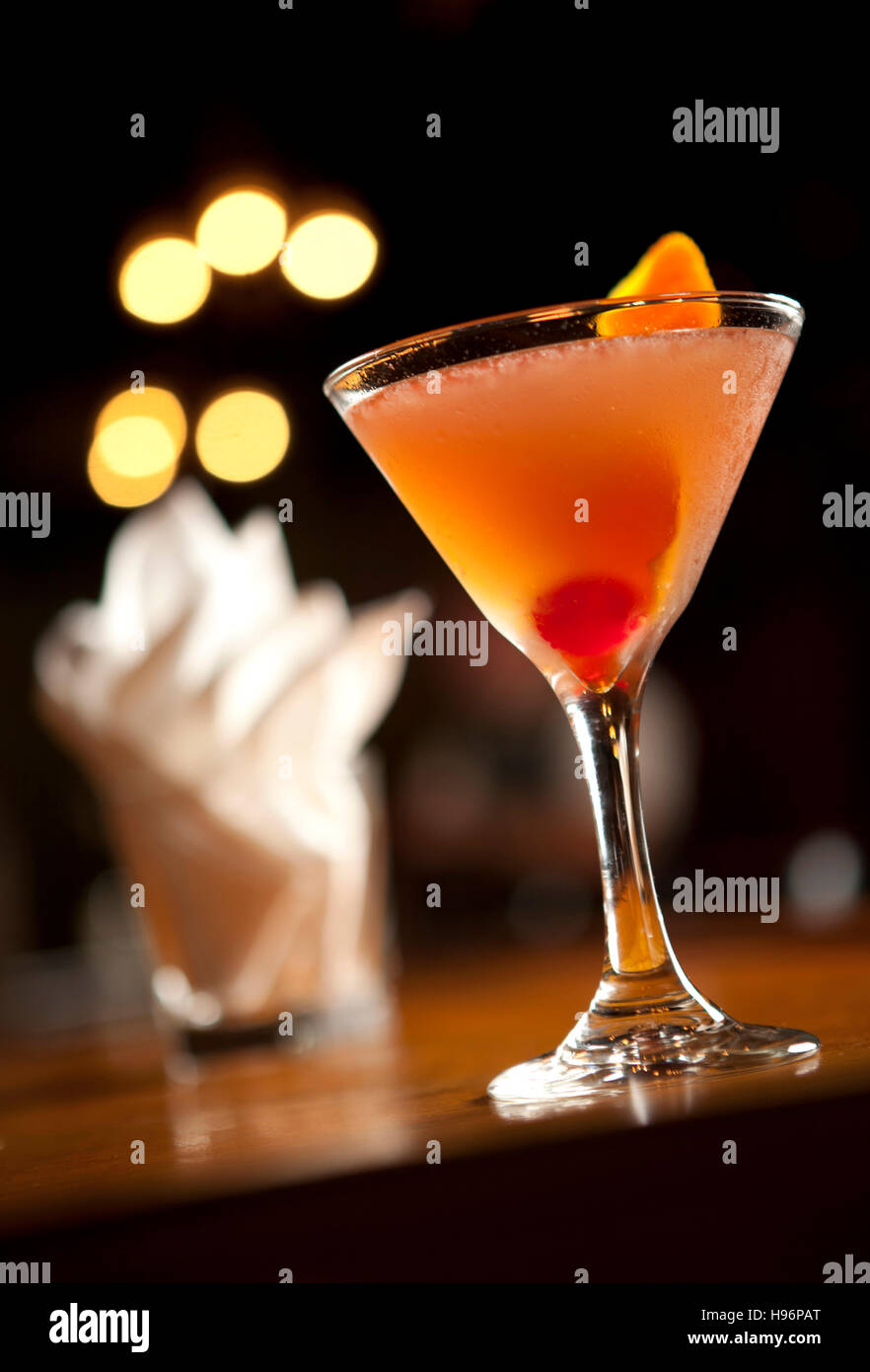 Martini cocktail in glass Stock Photo - Alamy