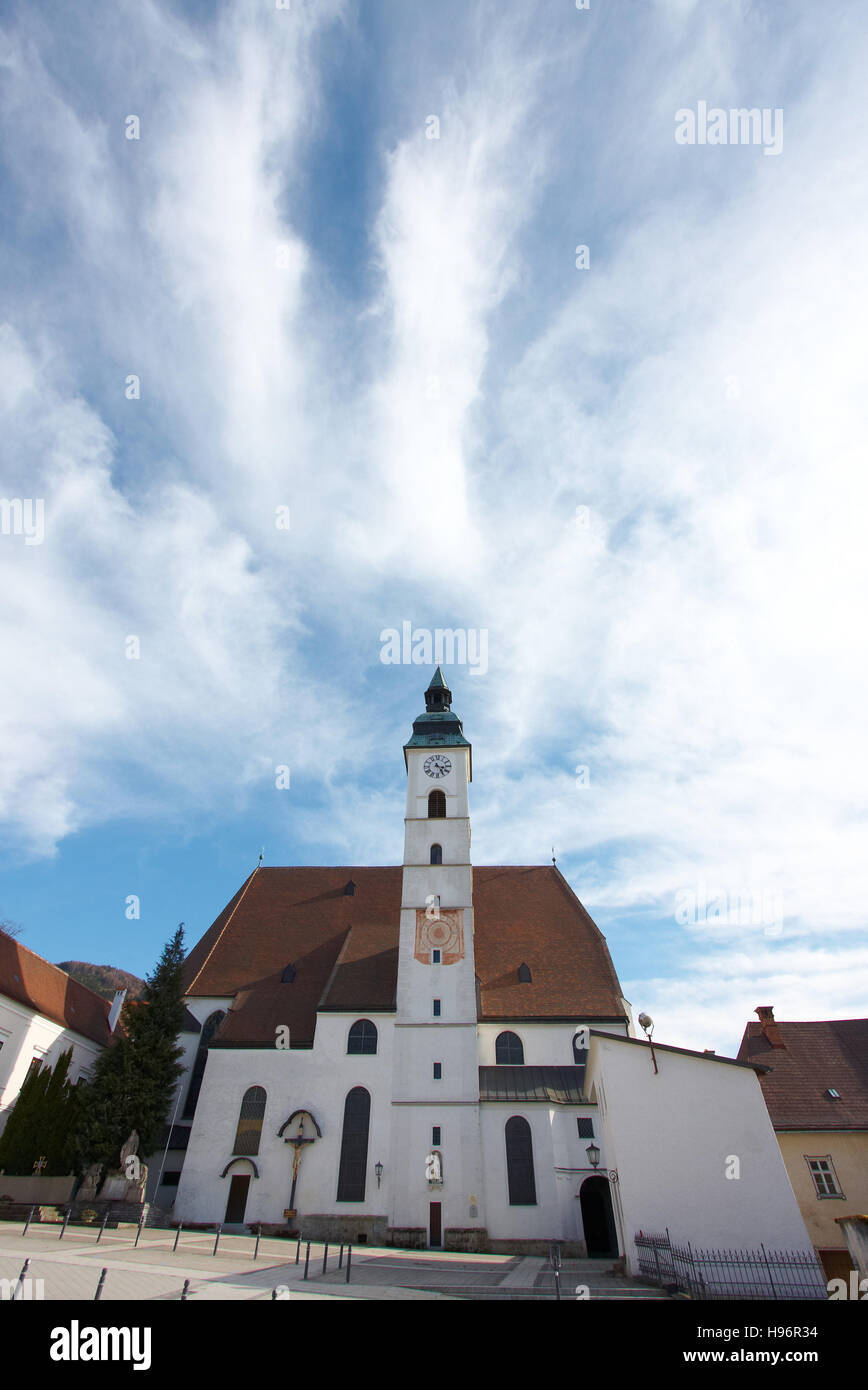 Church in Scheibbs, Mostviertel Region, Lower Austria, Austria Stock Photo
