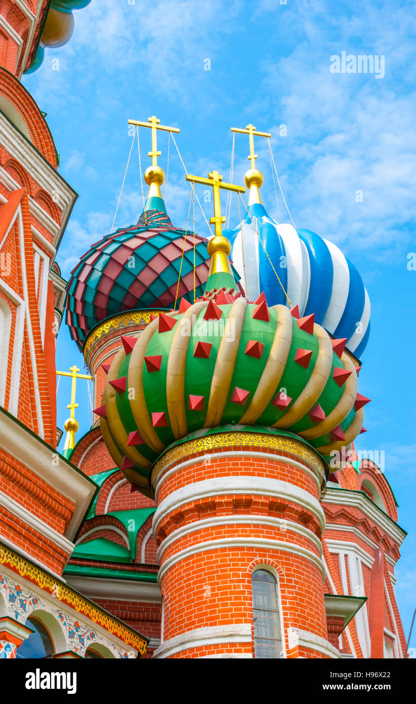 The sanctuary of Basil the Blessed is located in the small dome of the