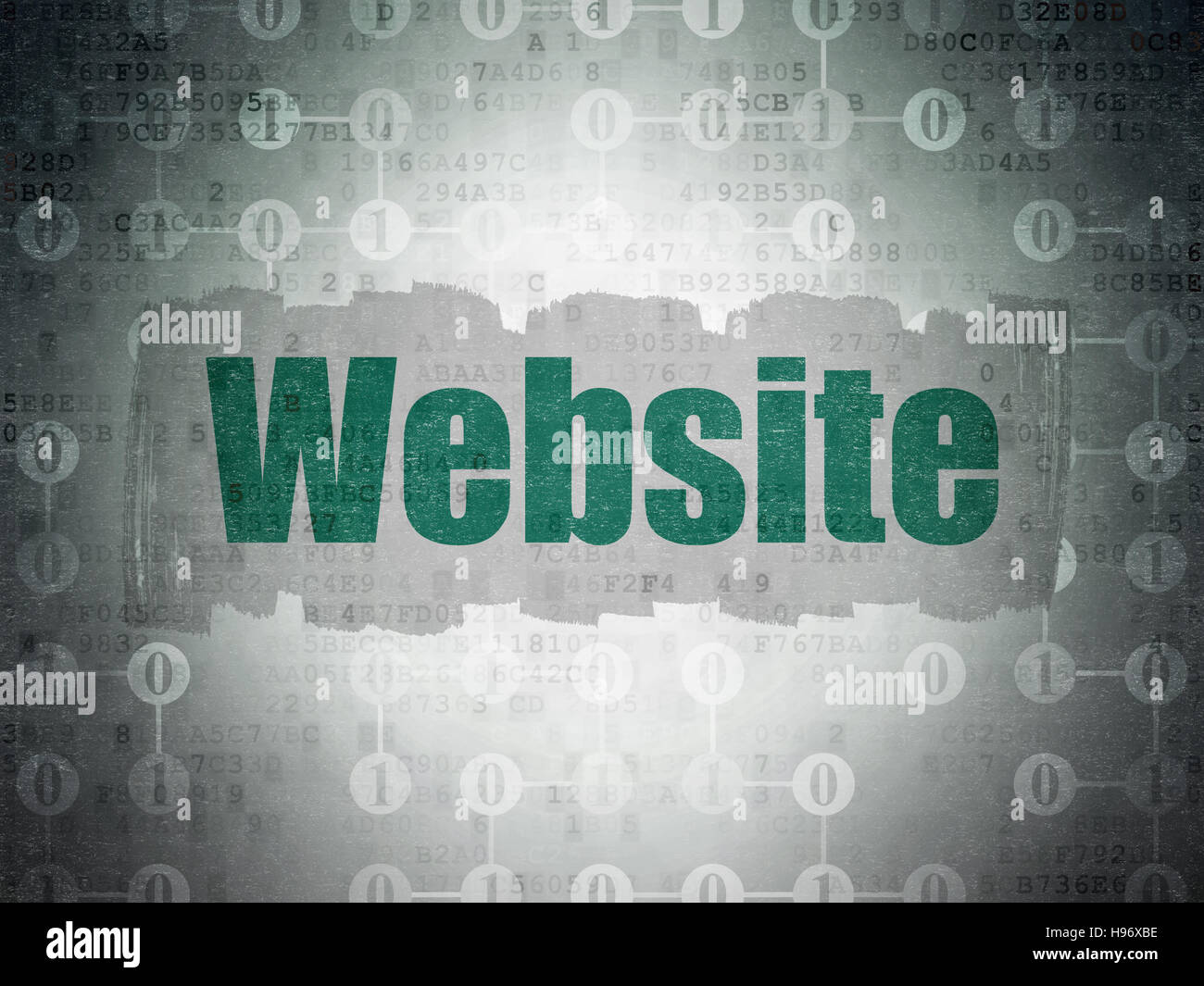 Web development concept: Website on Digital Data Paper background Stock ...