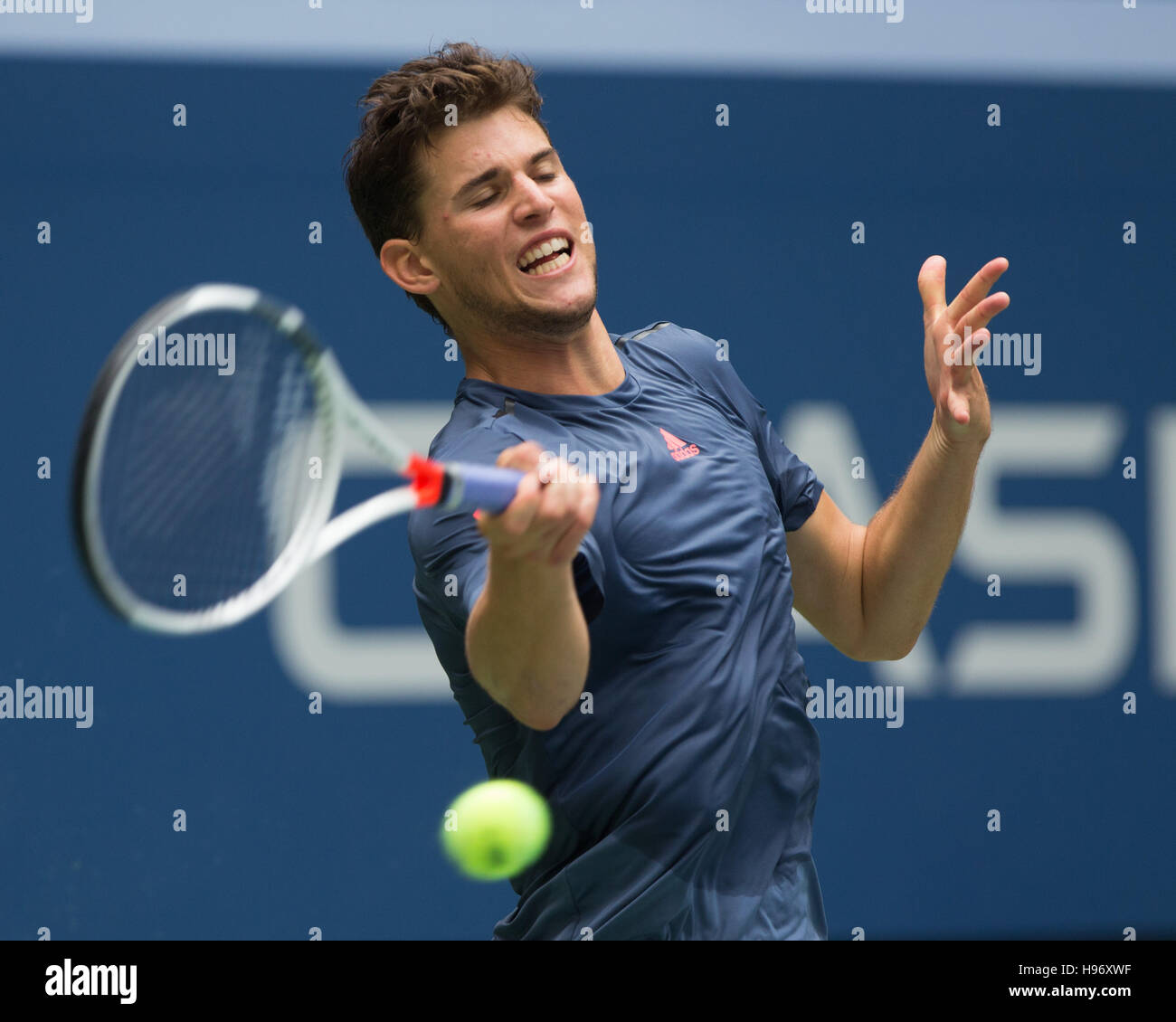 DOMINIC THIEM (AUT)  at the US Open 2016 Championships in Flushing Meadows,New York,USA Stock Photo
