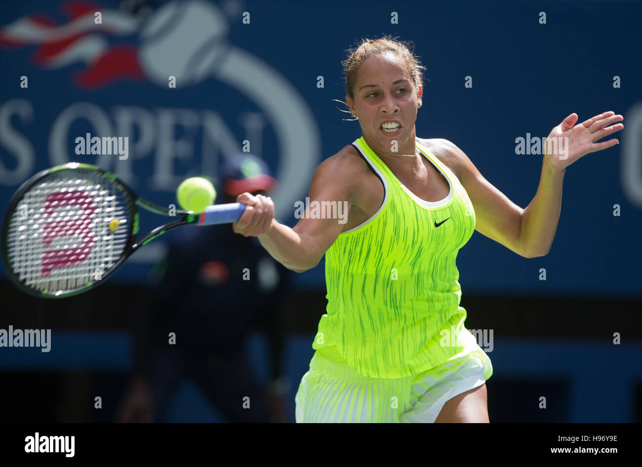 MADISON KEYS (USA) at the US Open 2016 Championships in Flushing Meadows,New York,USA Stock Photo