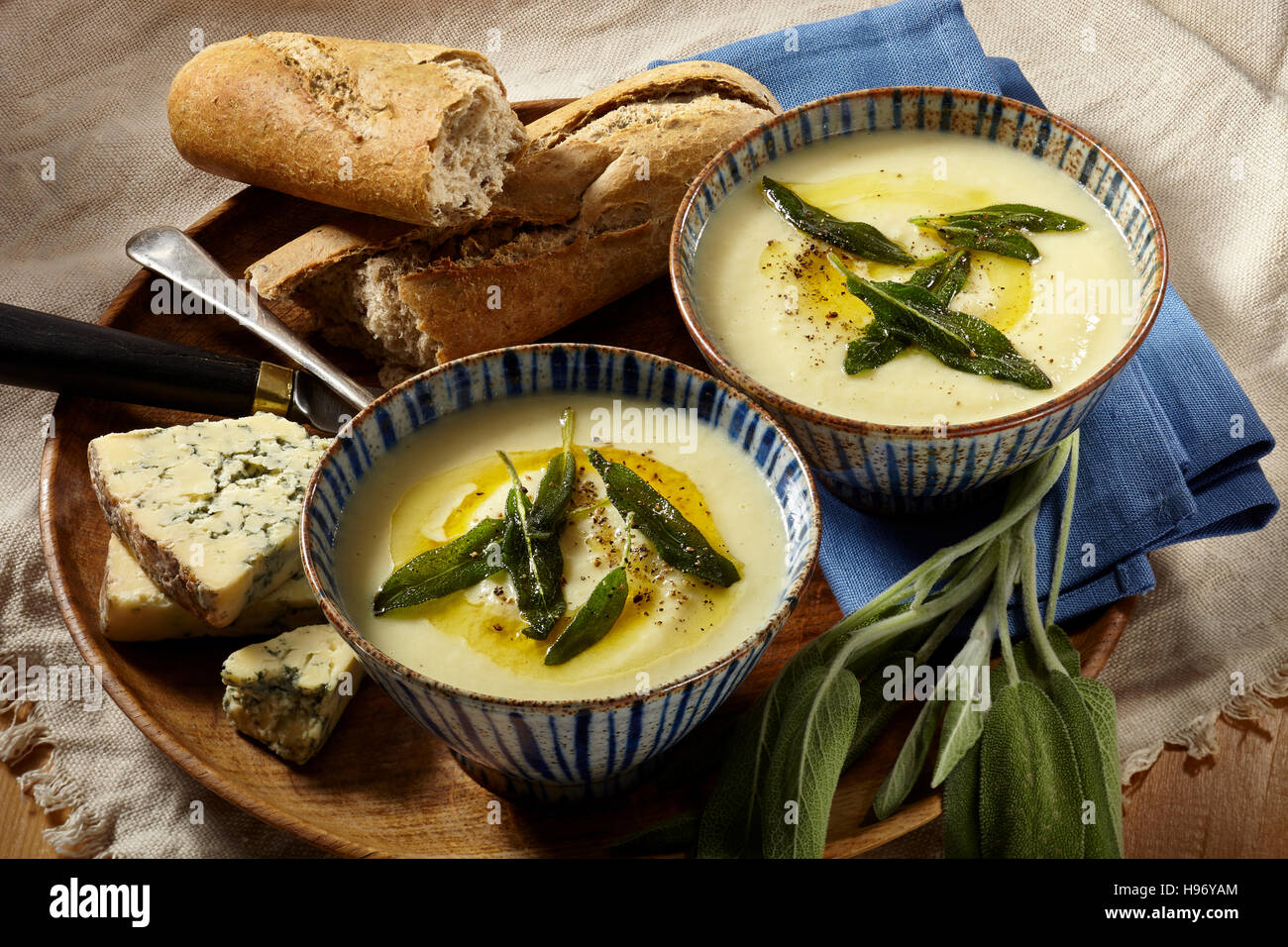 Celariac soup Stock Photo