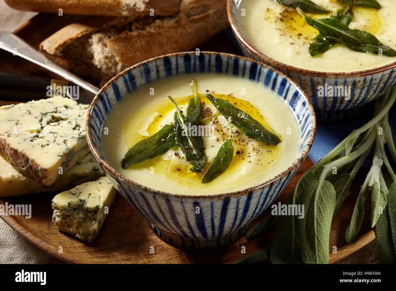 Celariac soup Stock Photo