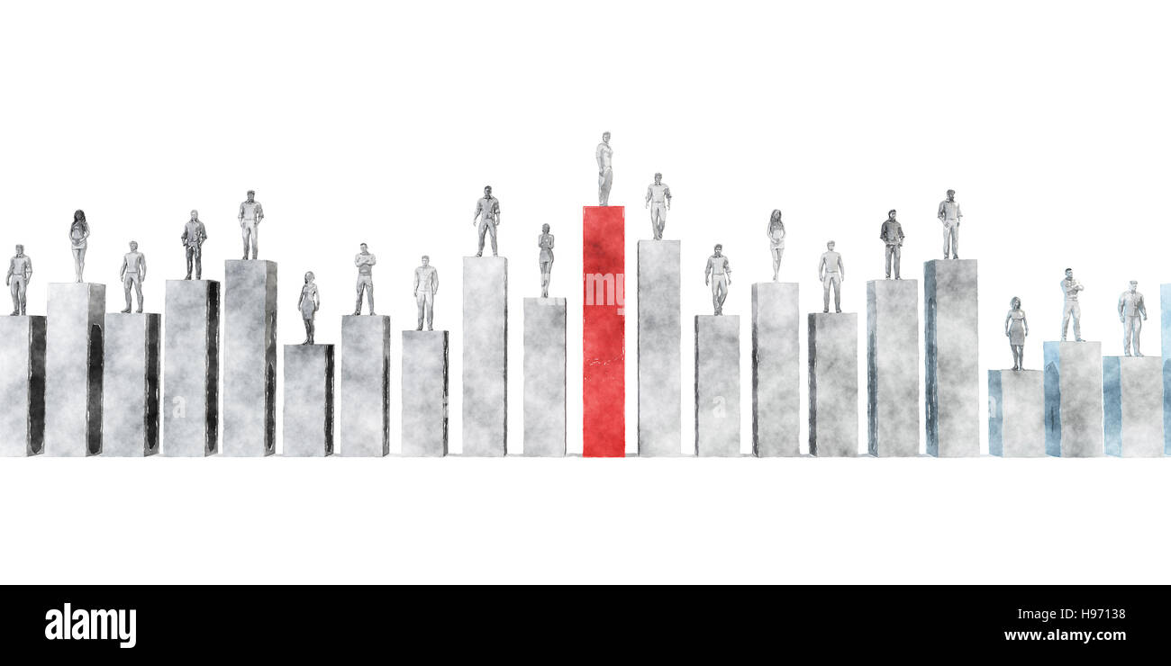 Business Management Strategy and Development as a Chart Concept Stock ...
