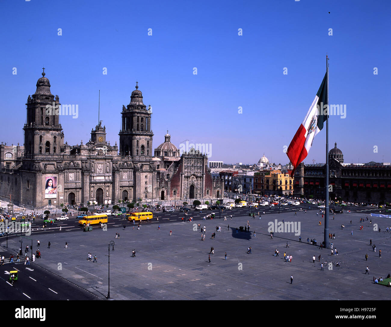 Mexico, Mexico DF, Mexico City, Zocalo Stock Photo
