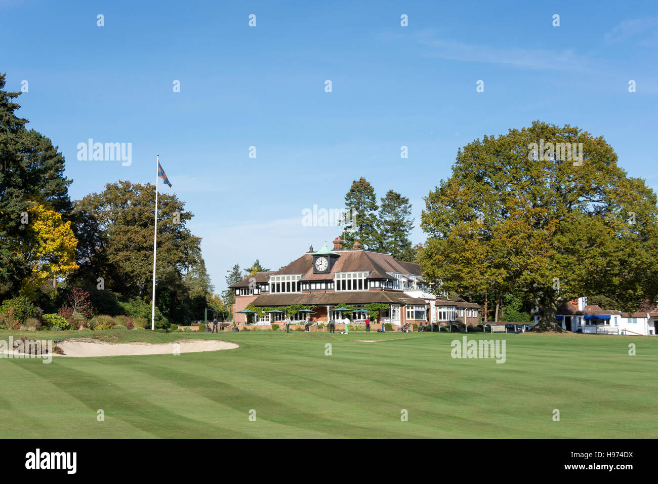 Clubhouse and 18th Green, Sunningdale Golf Course, Sunningdale