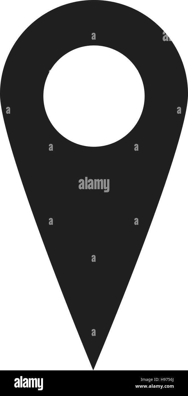 Vector black map pointer hi-res stock photography and images - Alamy