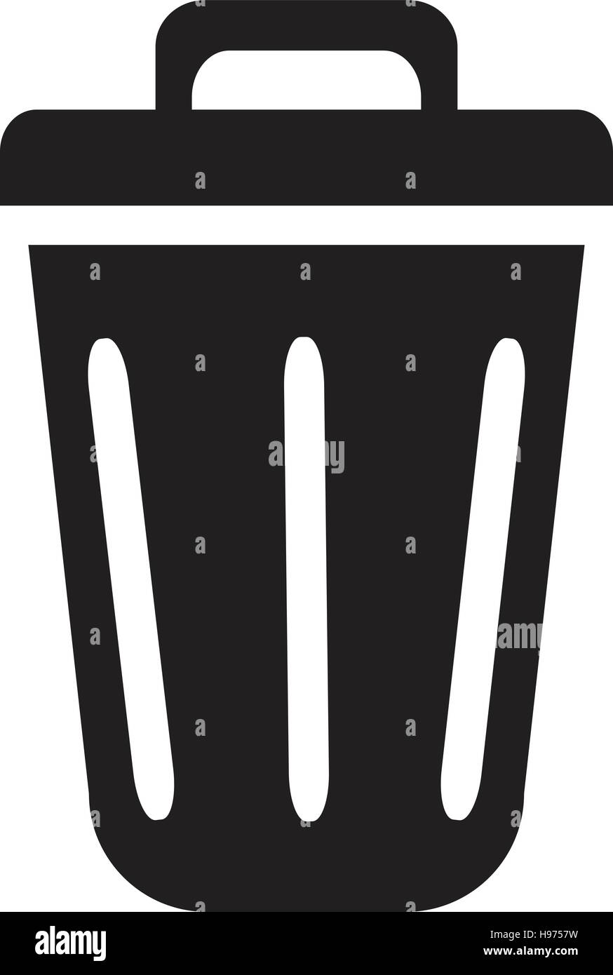 Trash Can Icon Stock Vector Image & Art Alamy