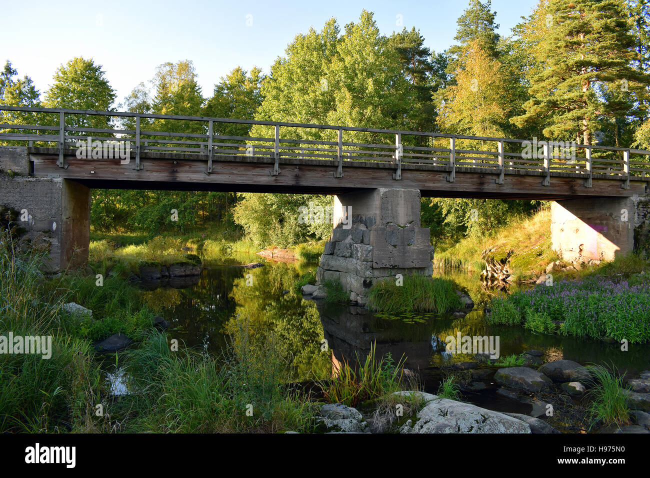 Old bridge, Kuuskoski, Aura, Finland Stock Photo - Alamy