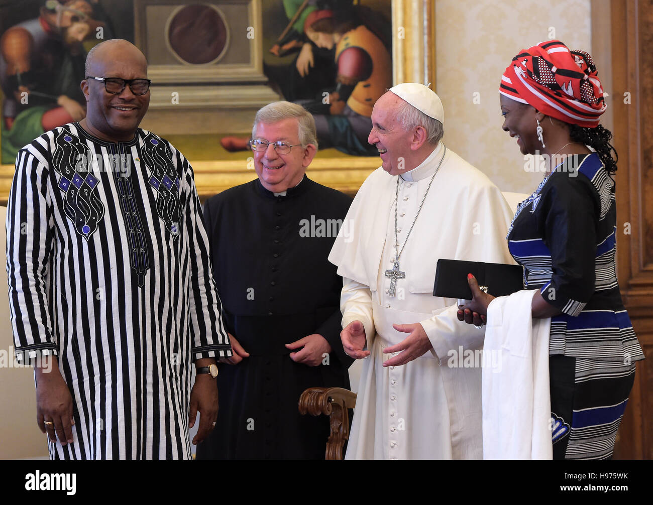 Pope Francis meets with the President of Burkina Faso Roch Marc ...