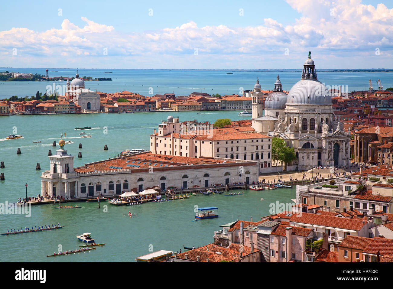 Aerial view of the Venice city, Italy Stock Photo