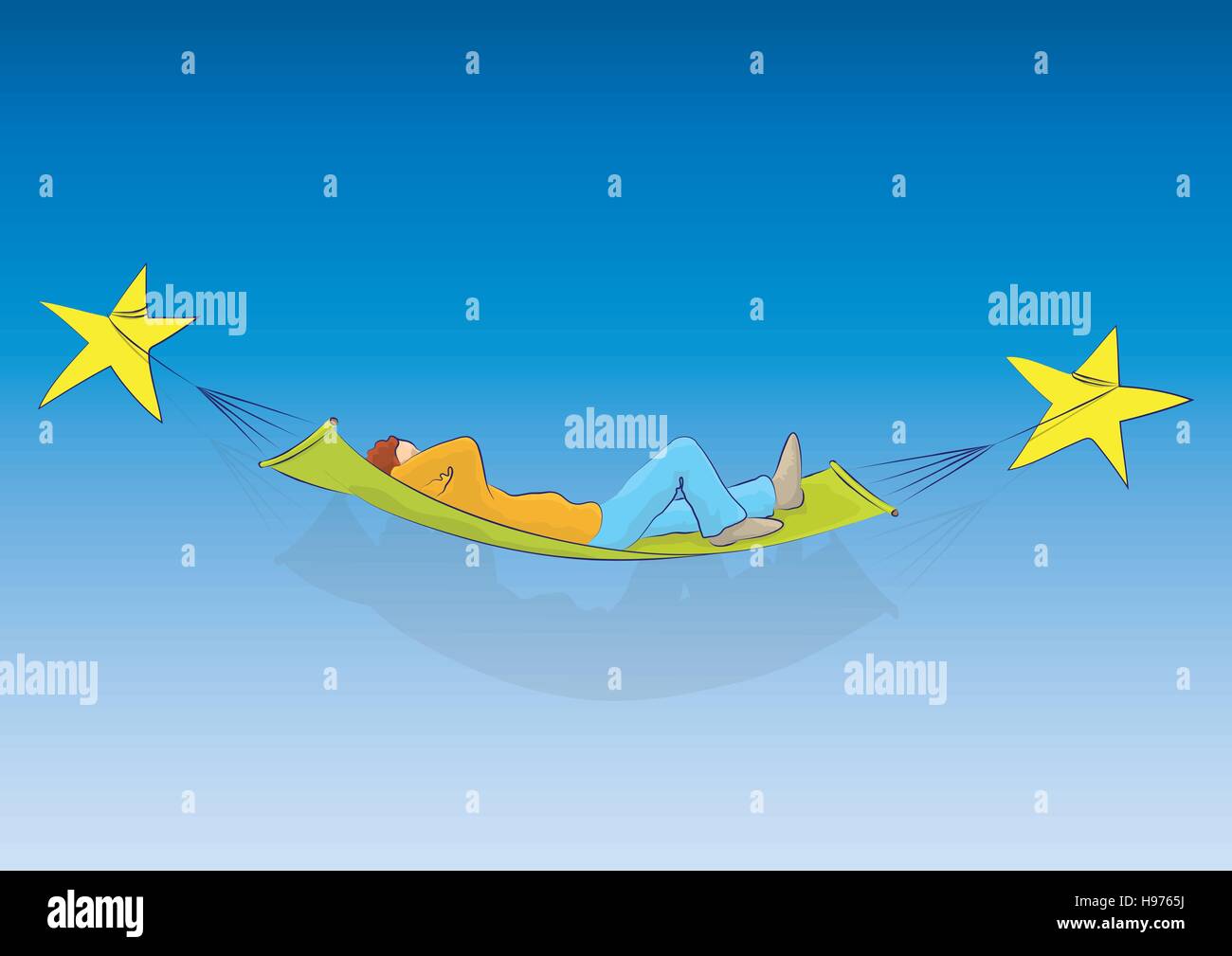 Stars sleep Stock Vector Images - Alamy
