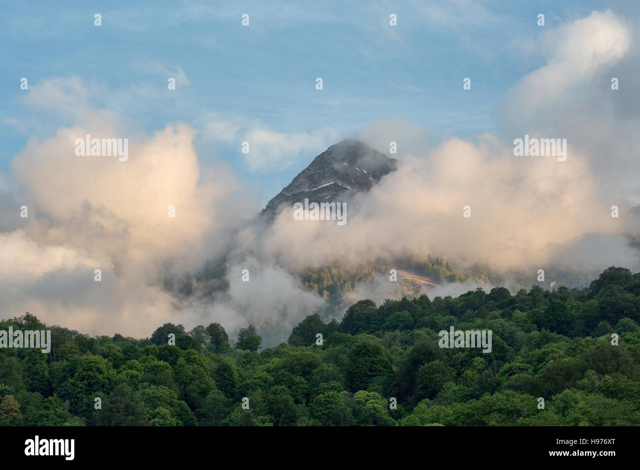 Mountains. Krasnaya Polyana. Sochi. Russia Stock Photo