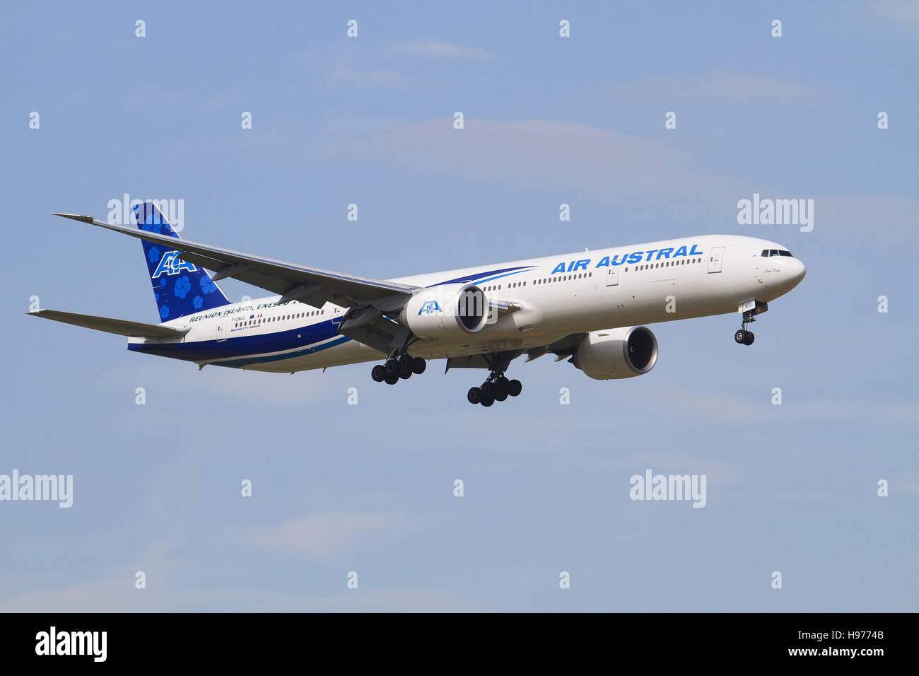 Boeing 777 air austral Stock Photo