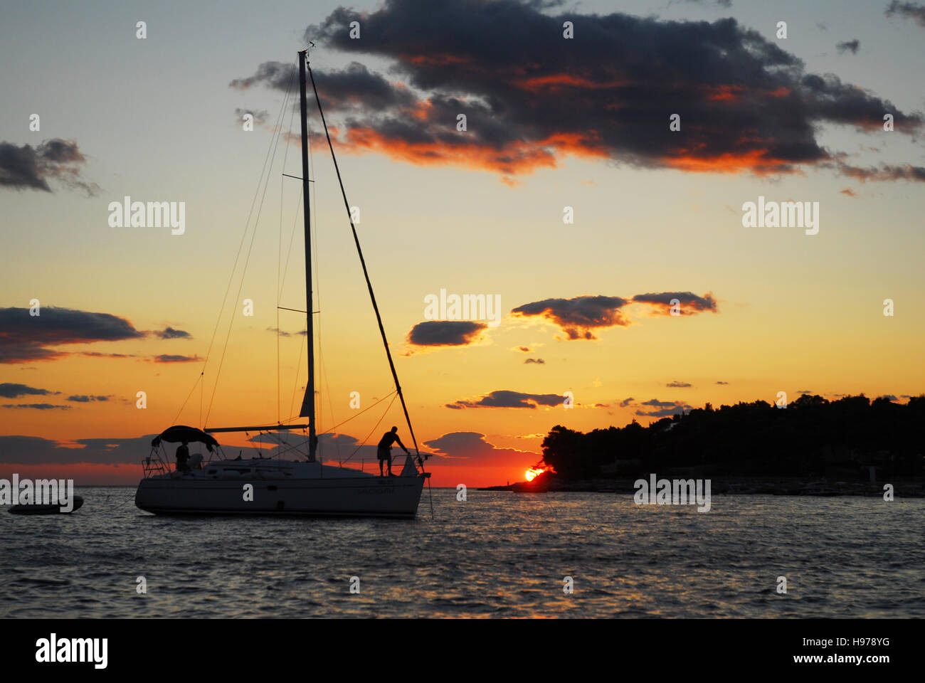 Croatia, Hvar, Sunset Stock Photo - Alamy