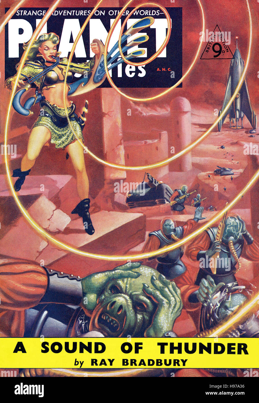 British edition of the January 1954 issue of Planet Stories science fiction magazine Stock Photo