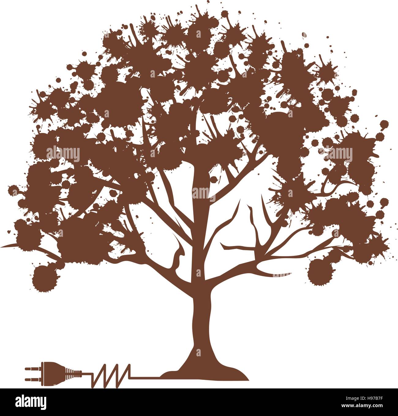 tree abstract icon image Stock Vector Image & Art - Alamy
