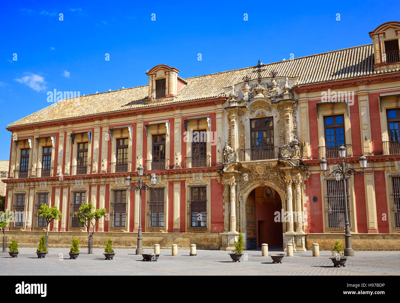 Seville Palacio Arzobispal of Sevilla Andalusia Spain Stock Photo Alamy