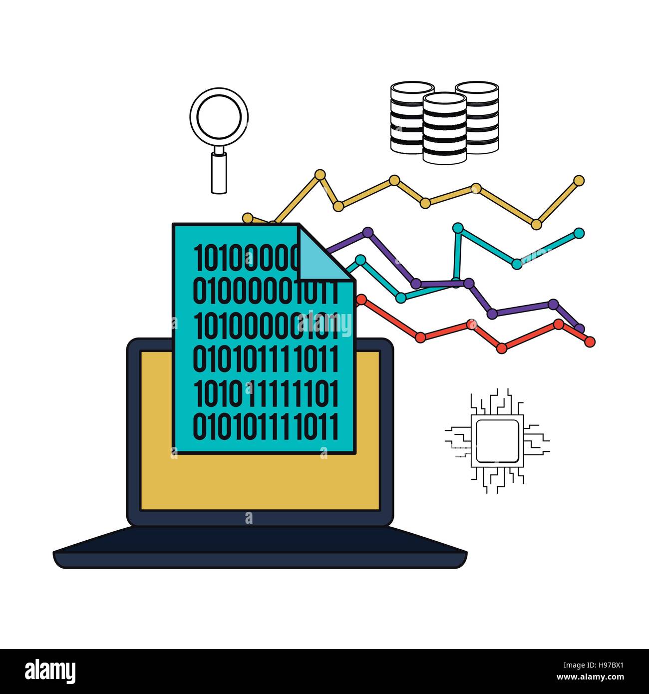 big-data-related-icons-image-stock-vector-image-art-alamy