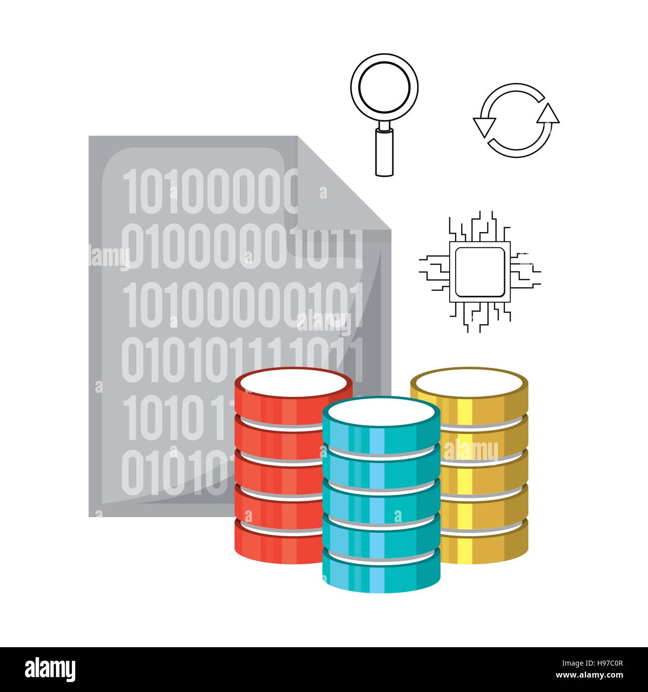 big data related icons image Stock Vector Image & Art - Alamy