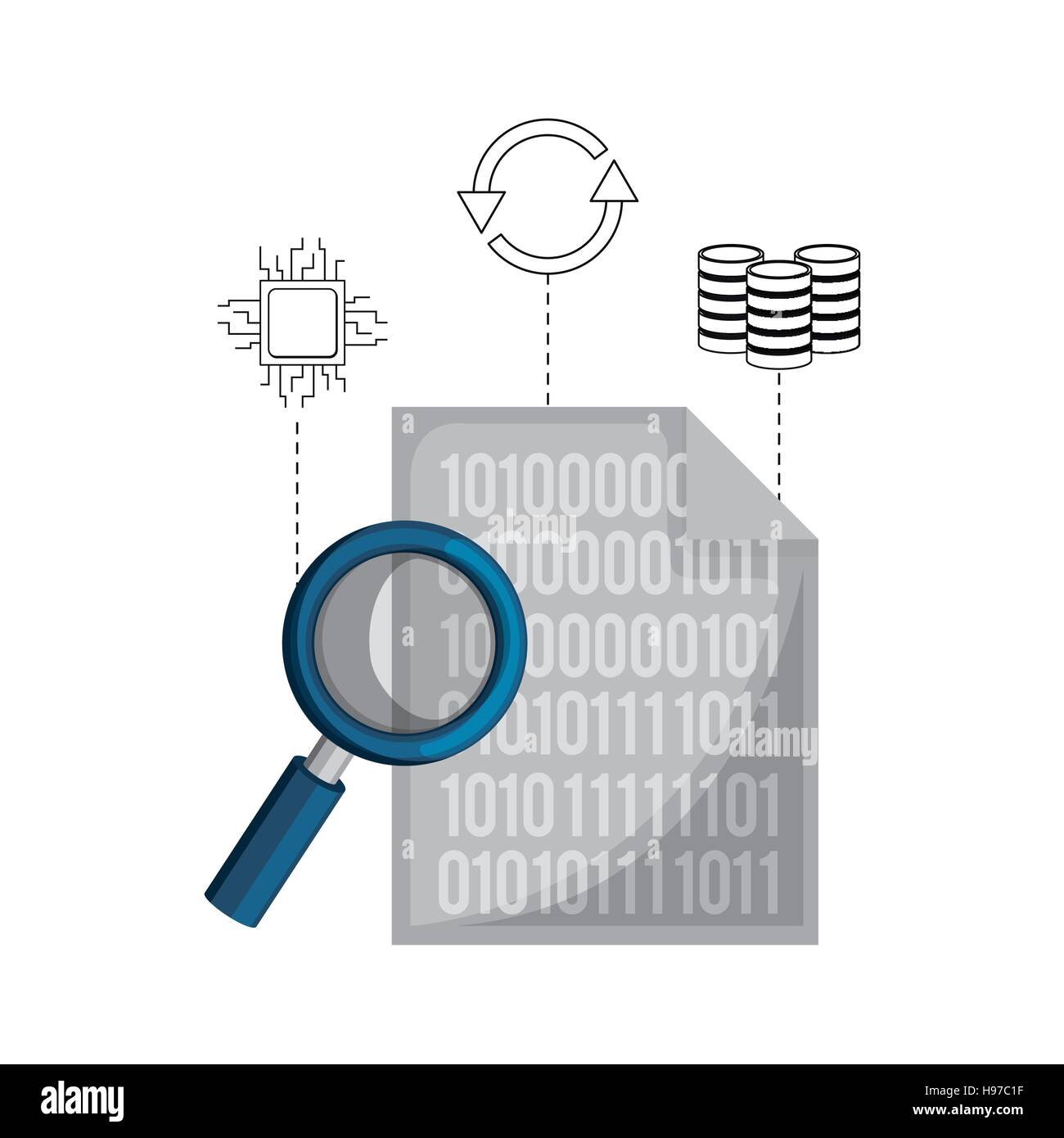 Data center related icons hi-res stock photography and images - Alamy