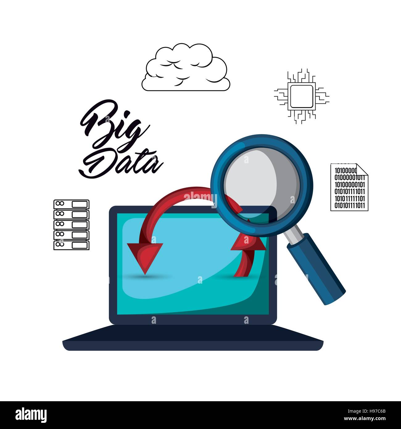 big-data-related-icons-image-stock-vector-image-art-alamy