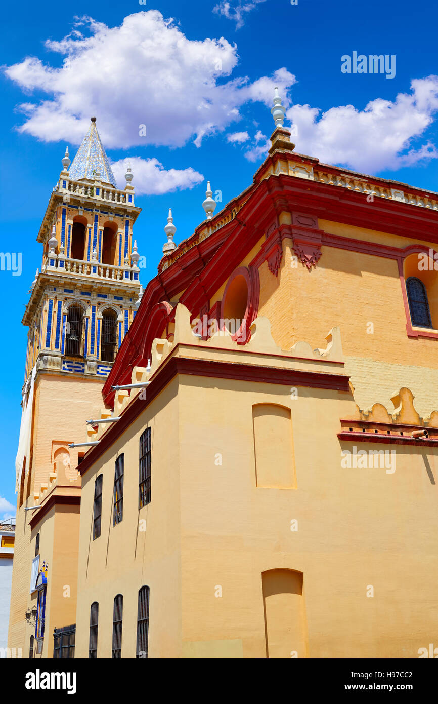 Triana barrio in Seville Santa Ana church andalusia Spain Sevilla Stock ...