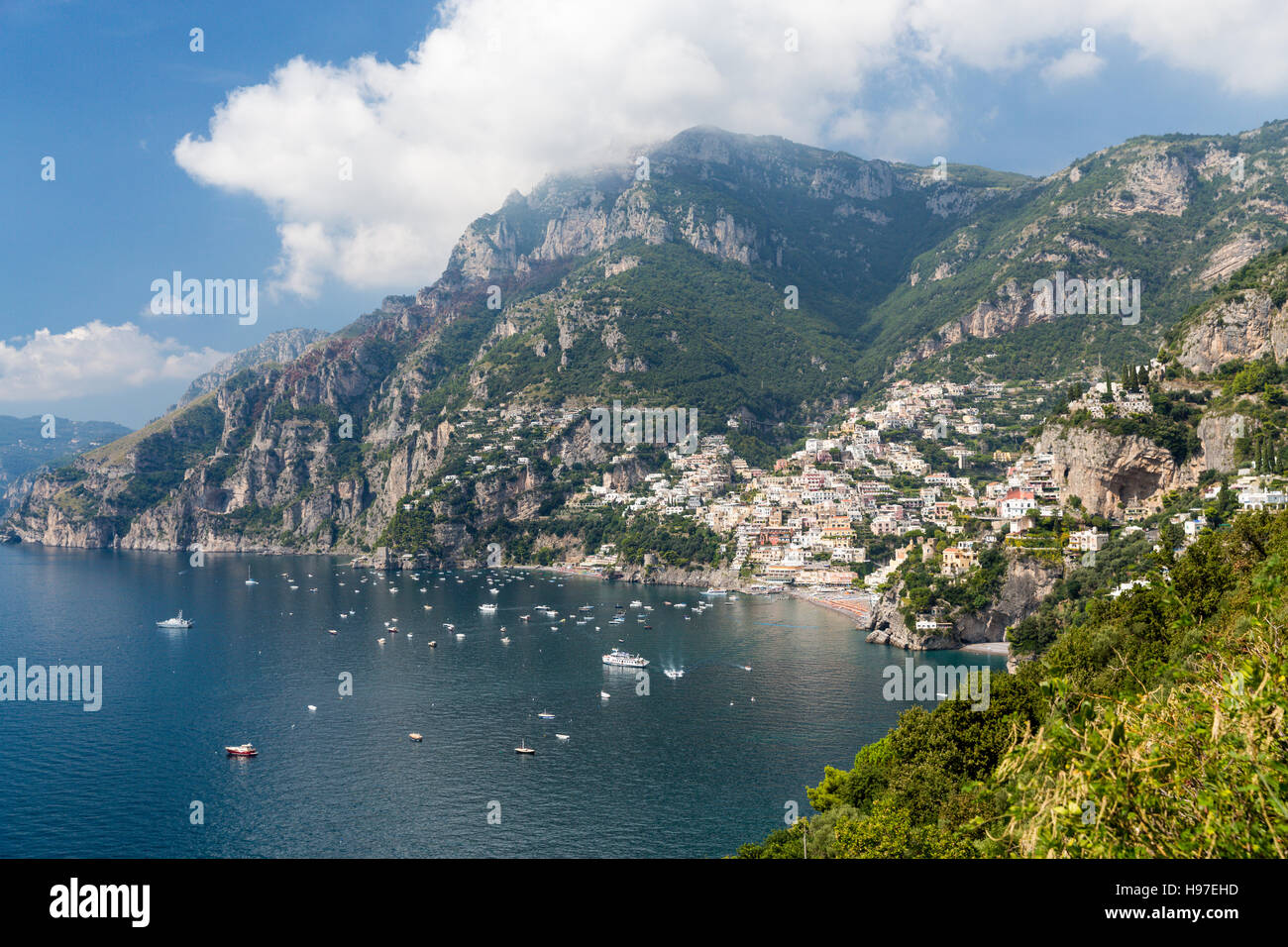 Scenic view of the Amalfi Coast in Italy Stock Photo - Alamy