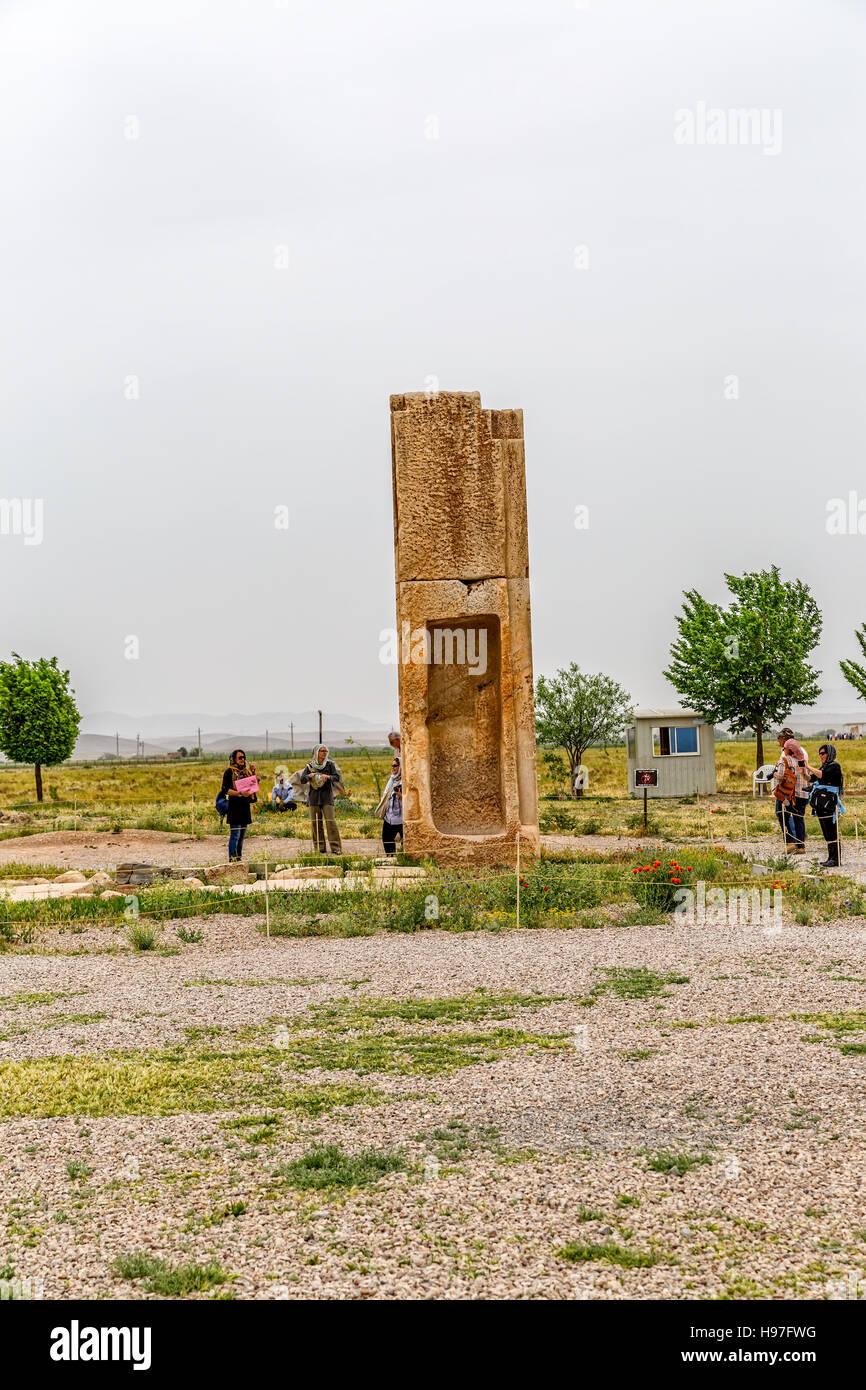 Pasargad Stone Tower Stock Photo