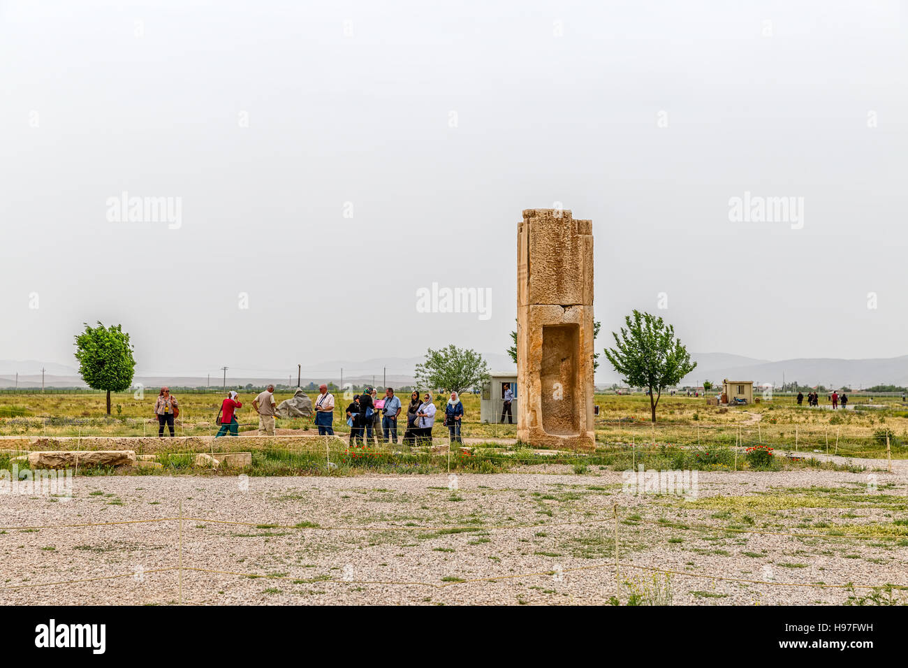 Pasargad Stone Tower Stock Photo