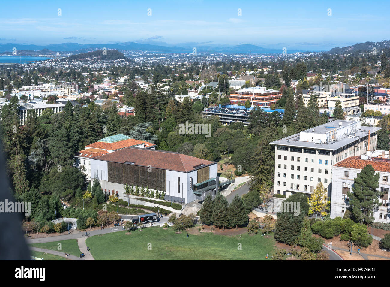 Berkeley view from the Campanile, California Stock Photo