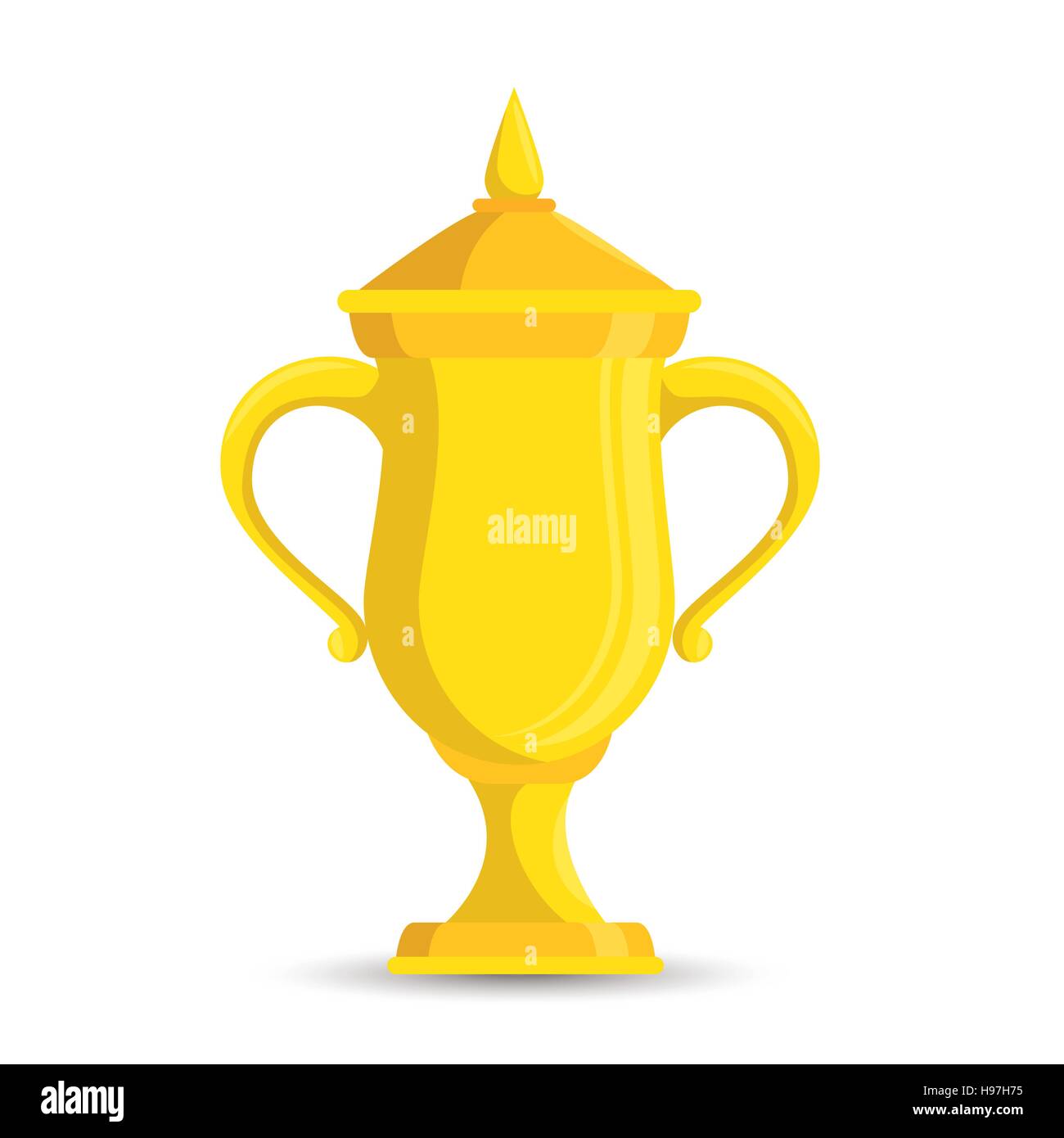 Golden trophy cup tennis ball Stock Vector Images - Alamy