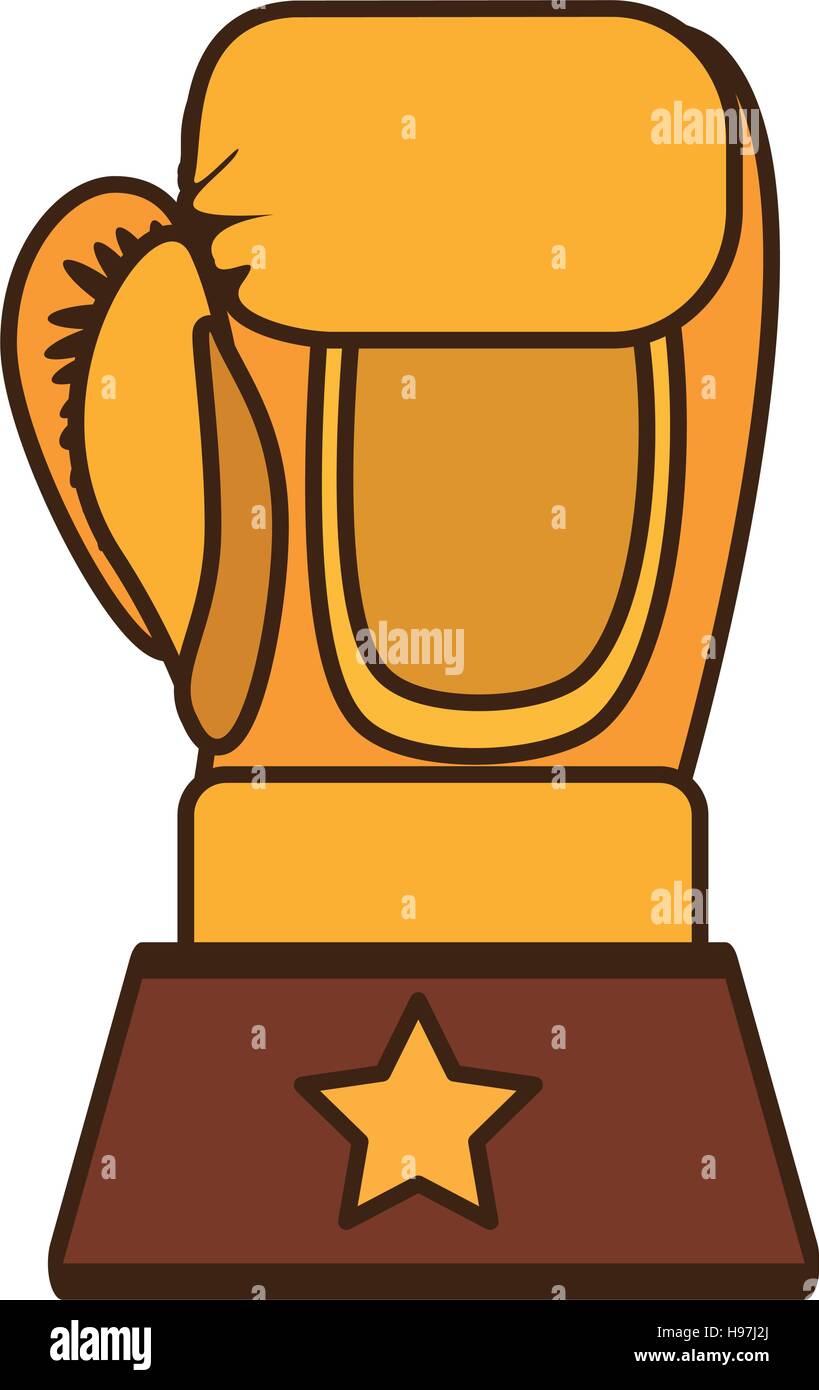 boxing award gold isolated icon Stock Vector Image & Art - Alamy