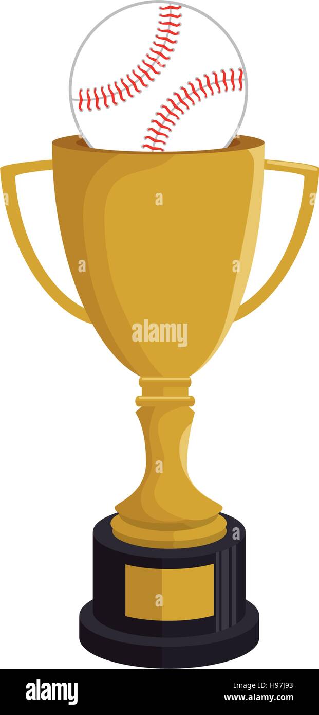 cartoon trophy champion baseball icon vector illustration eps 10 Stock  Vector Image & Art - Alamy