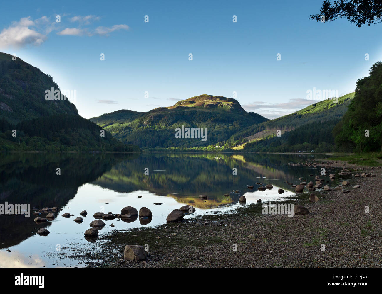 View on beautiful Loch Katrine, Scotland Stock Photo