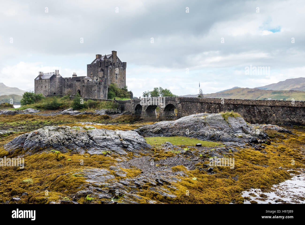 Eilean Donan castle in Dornie, Scotland Stock Photo