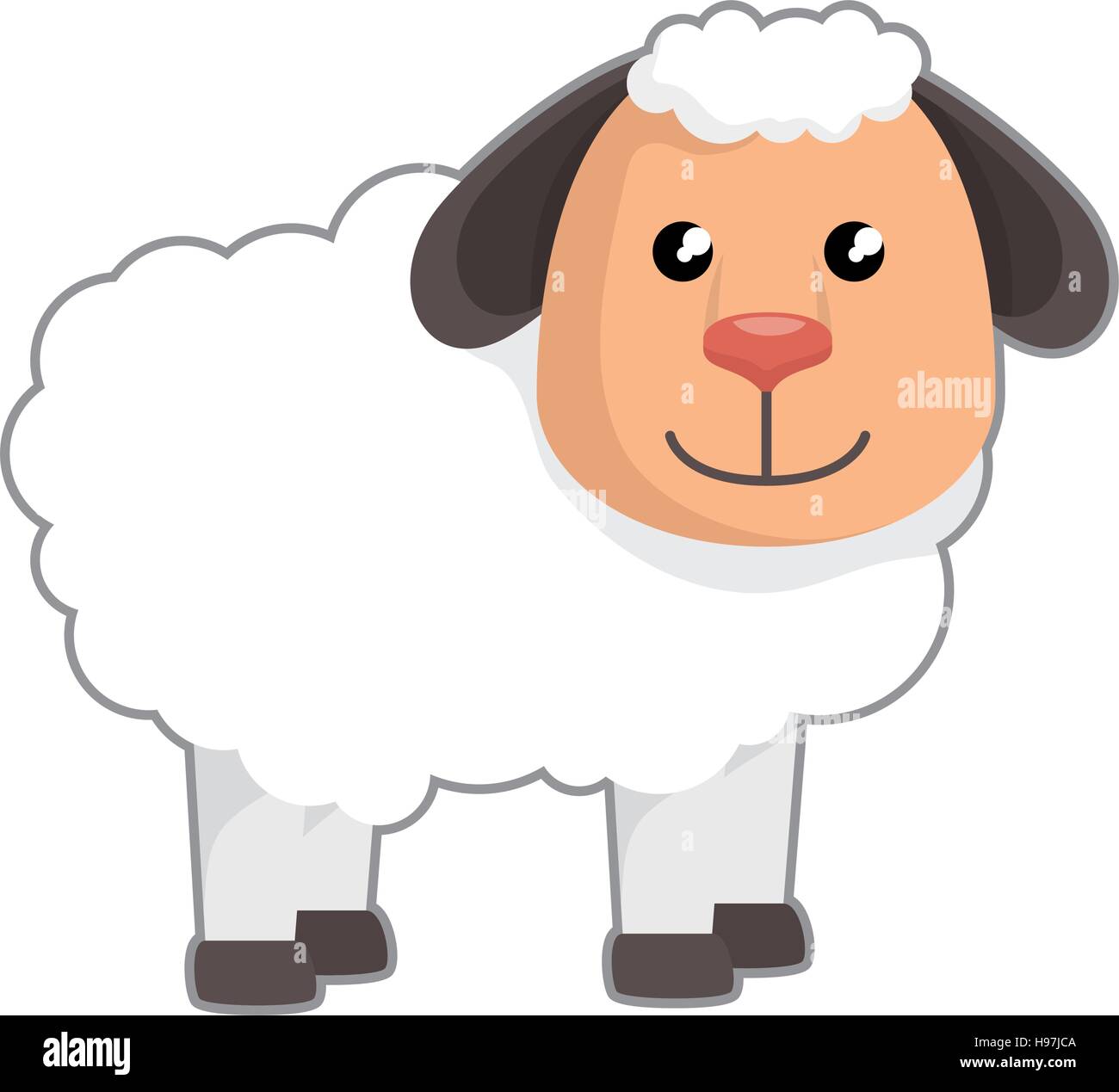 cute sheep manger character vector illustration design Stock Vector ...