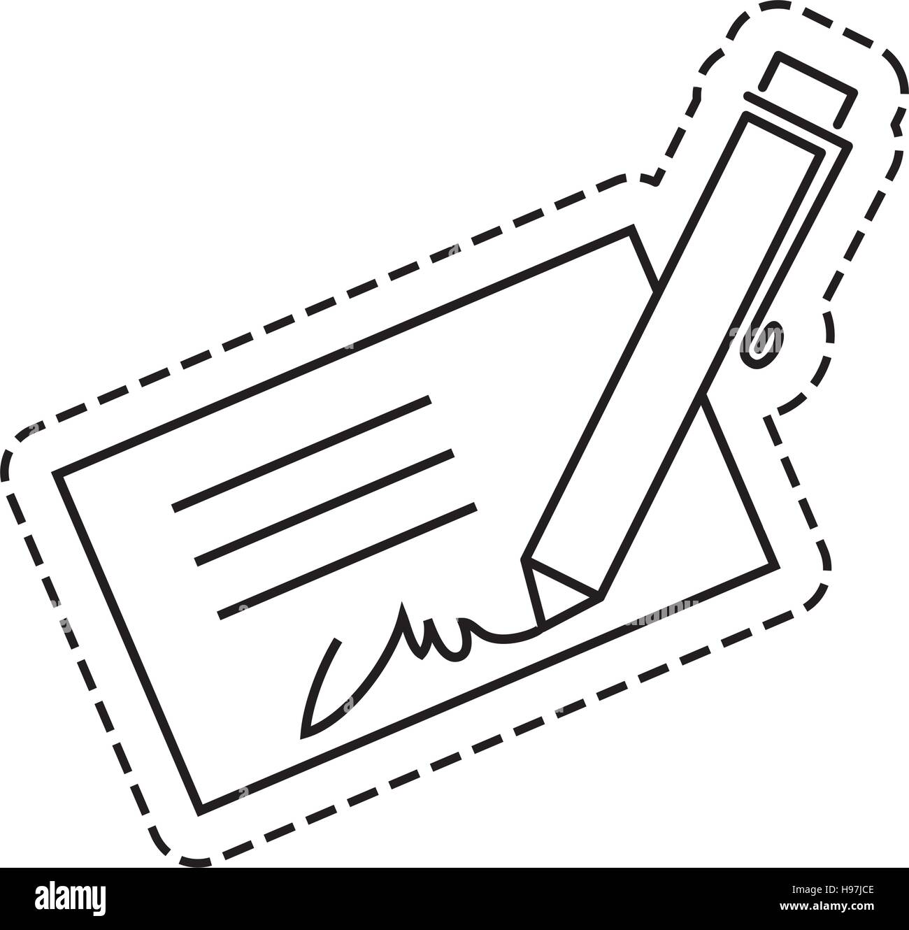 Bank cheque cut hi-res stock photography and images - Alamy