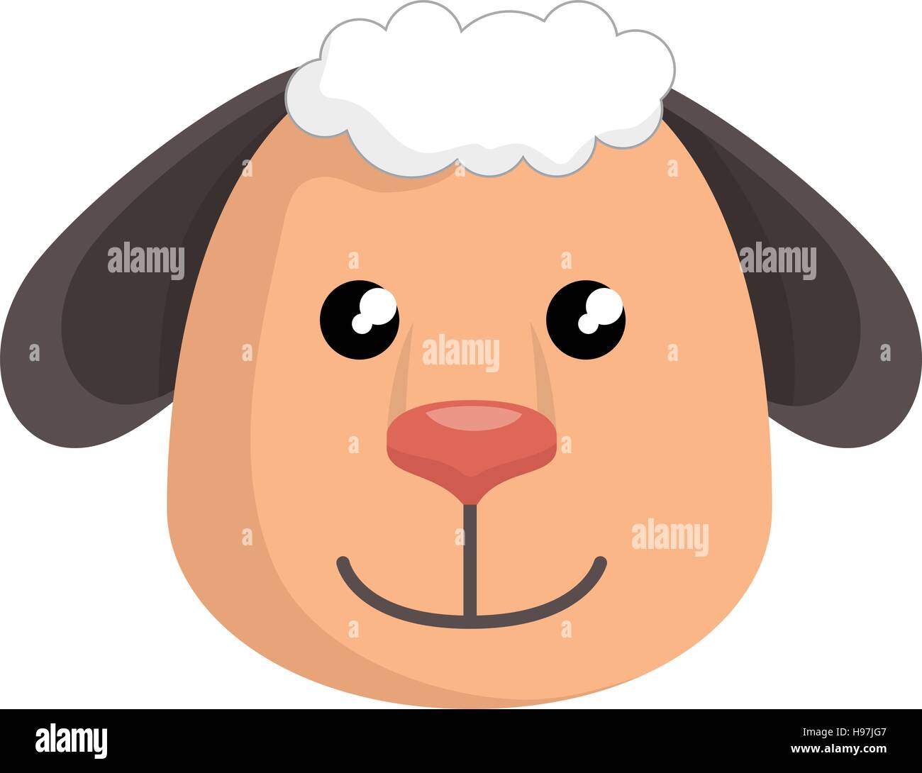 Cute sheep manger character vector hi-res stock photography and images ...