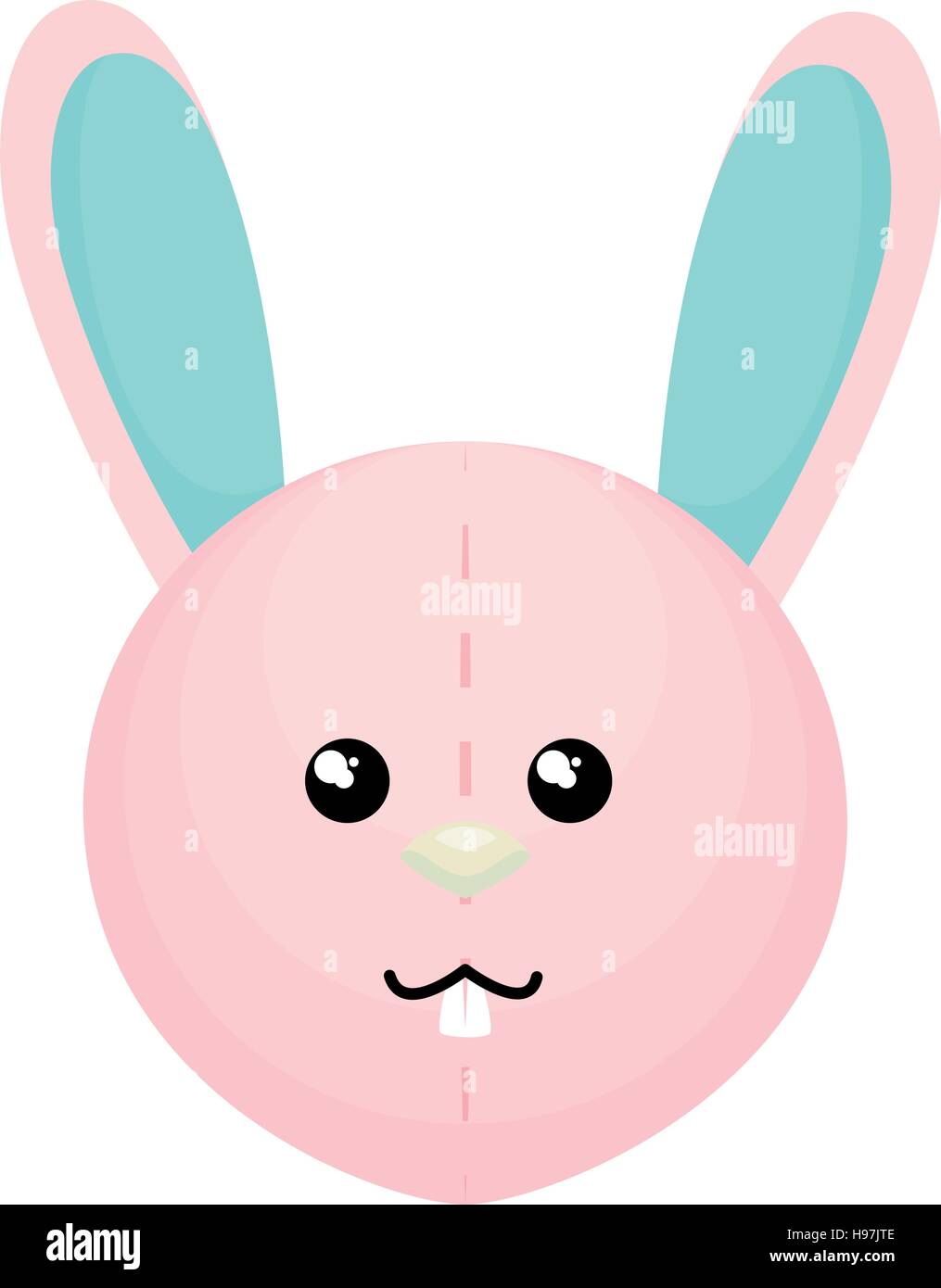 cute rabbit character isolated vector illustration design Stock Vector ...