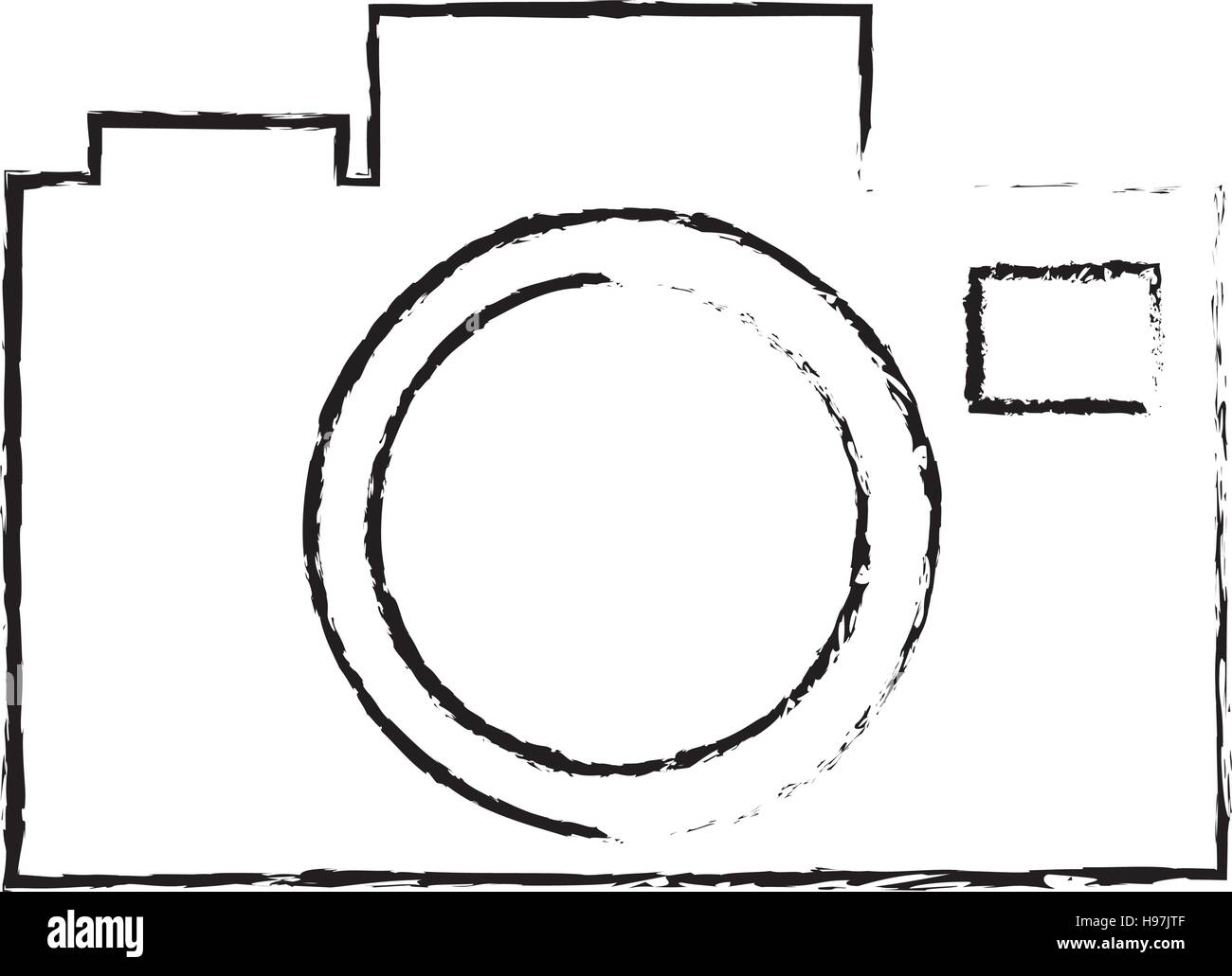 Hand camera photographic device Black and White Stock Photos & Images ...