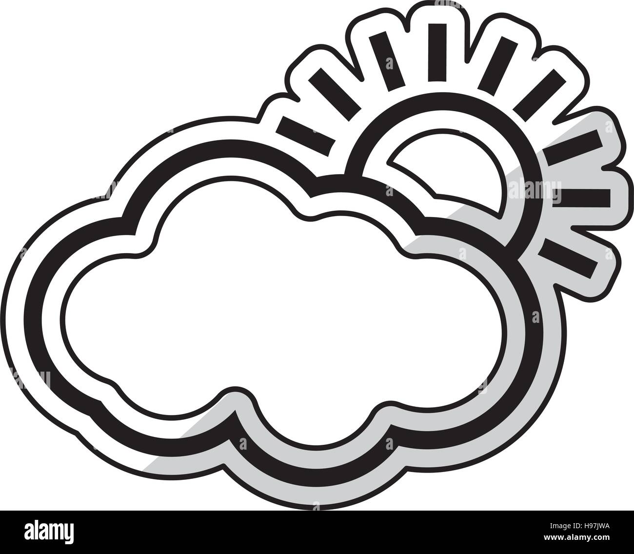 weather sun cloud Stock Vector Image & Art - Alamy